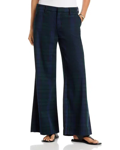 Frank & Eileen West Village Cotton Blend Wide Leg Pants In Multi