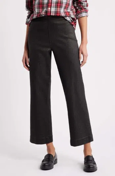 Frank & Eileen Westport Ankle Wide Leg Pants In Black