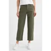 Frank & Eileen Westport The Italian Ankle Wide Leg Pants In Green
