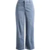Frank & Eileen Westport The Italian Ankle Wide Leg Pants In Blue