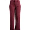 Frank & Eileen Westport The Italian Ankle Wide Leg Pants In Red