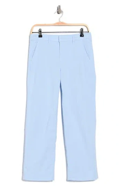 Frank & Eileen Westport Wide Leg Chino Pants In Blue