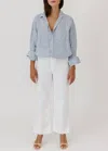 Frank & Eileen Wexford Wide Leg Pants In White
