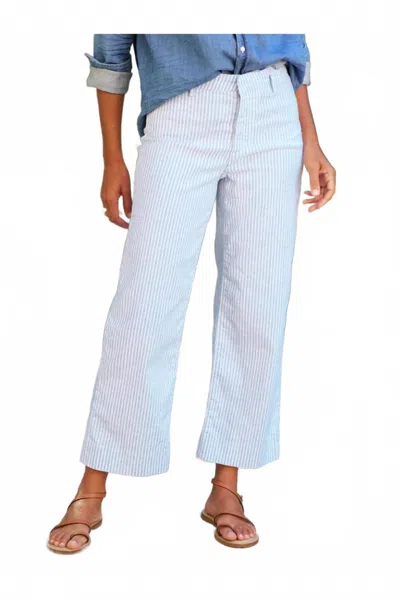 Frank & Eileen Wexford Stripe Pant In Blue/white Stripe