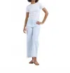 Frank & Eileen Wexford Trouser In Light Blue/white In Blue