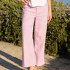 Frank & Eileen Wexford Trouser In Red Stripe In Pink