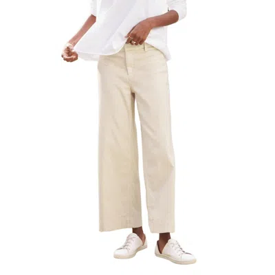 Frank & Eileen Wexford Wide-leg Linen Pant In Cement In Neutral