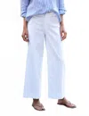 Frank & Eileen Wexford Wide Leg Linen Pants In White In Animal Print