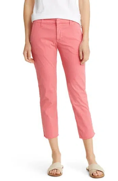 Frank & Eileen Wicklow Crop Chinos In Pink