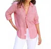 Frank & Eileen Women's Button Down Shirt In Red In Red