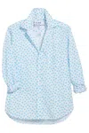 Frank & Eileen Women's Eileen Relaxed Button-up Shirt In Blue Messy Hearts In Blue