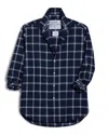 Frank & Eileen Women's Eileen Relaxed Button-up Shirt In Navy/white Plaid In Blue