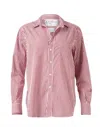 Frank & Eileen Women's Eileen Top In Maroon Stripe In Red