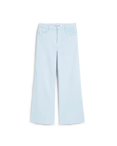 Frank & Eileen Women's Gaucho Wide Leg Jeans In Glacier In Blue