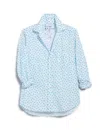 Frank & Eileen Women's Eileen Relaxed Button-up Shirt In Blue Messy Hearts In Blue