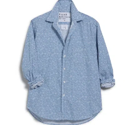 Frank & Eileen Women's Relaxed Button-up Shirt In Mndy Small / Blue Flowers