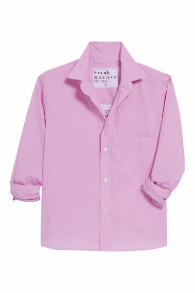 Frank & Eileen Women's Silvio Button Up Shirt In Hot Pink Plaid