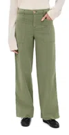 Frank & Eileen Wrap Pocket Pants Olvt In Animal Print