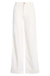 Frank & Eileen Wrap Pocket Stretch Cotton Pants In White
