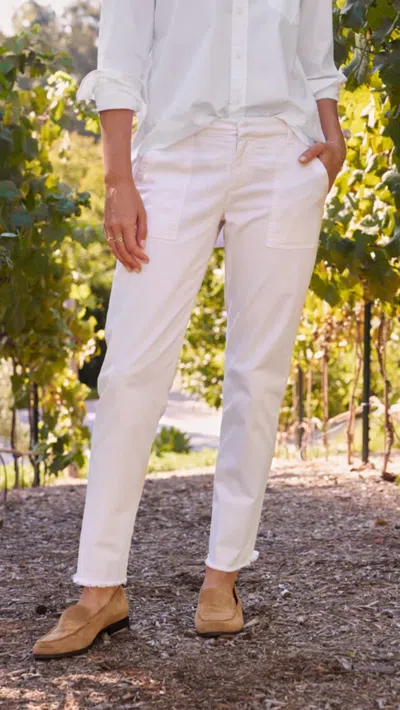 FRANK & EILEEN BLACKROCK ITALIAN UTILITY PANT BUTTERCREAM