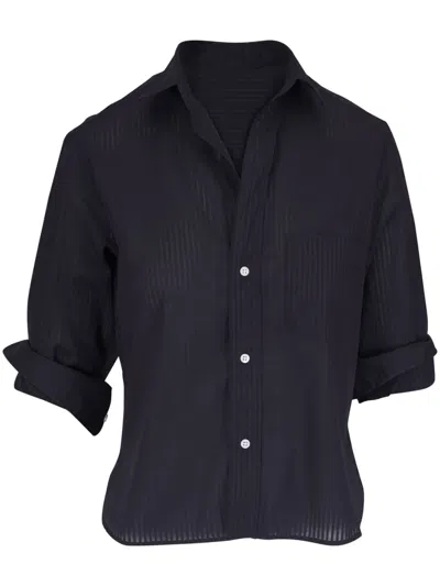 Frank & Eileen Cotton Shirt In Black