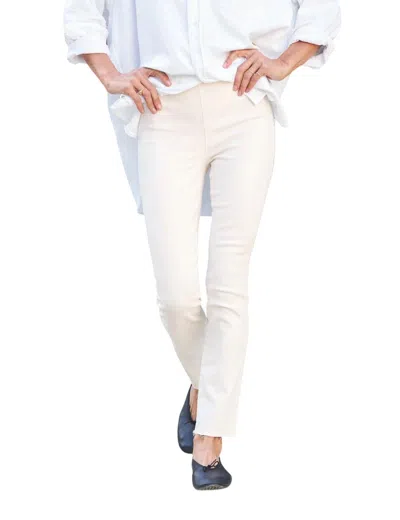 Frank & Eileen Derry Illusion Pants In Antique White In Beige