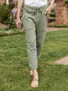 Frank & Eileen Eamon Jogger In Sage In Multi
