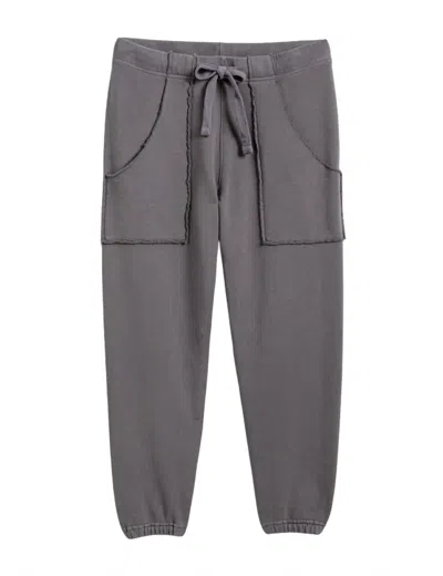 Frank & Eileen Eamon Jogger Sweatpant In Elephant In Black