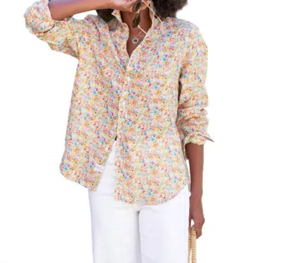 Frank & Eileen Eileen Relaxed Button Up Shirt In Tiny Floral In Multi