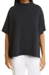 Frank & Eileen Audrey Funnel Neck Capelet In British Royal Navy