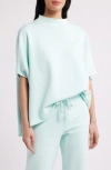 Frank & Eileen Audrey Funnel Neck Capelet In Dewberry Mineral Wash
