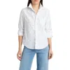 Frank & Eileen Barry Stripe Tailored Button-up Shirt In Butterflies