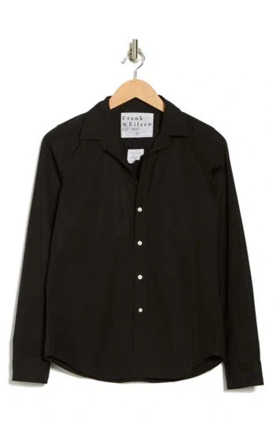 Frank & Eileen Barry Tailored Button-up Shirt In Black