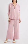 Frank & Eileen Button-up Top & Wide Leg Linen Pants Set
