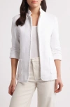 Frank & Eileen Dublin Cotton Fleece Blazer In White
