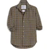 Frank & Eileen Women's Eileen Relaxed Button-up Shirt In Army Green Plaid W/ Glitter In Army Green Plaid W/glitter
