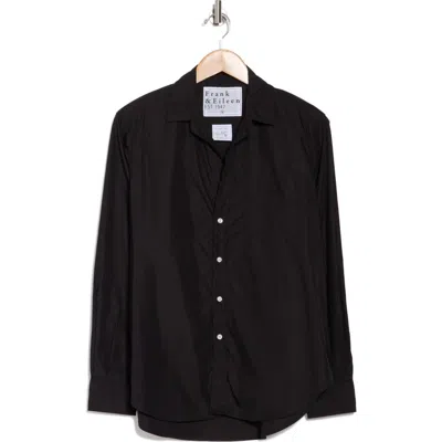 Frank & Eileen Eileen Relaxed Button-up Shirt In Black