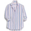 Frank & Eileen Eileen Relaxed Button-up Shirt In Blue Pink Multi Stripe