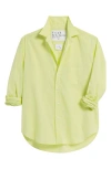 Frank & Eileen Eileen Relaxed Button-up Shirt In Chartreuse