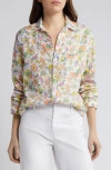 Frank & Eileen Eileen Relaxed Button-up Shirt In Ivory/multi Floral
