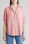 Frank & Eileen Eileen Relaxed Button-up Shirt In Pink Sea