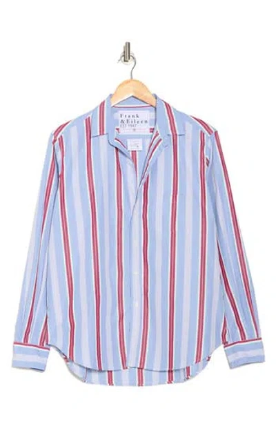 Frank & Eileen Eileen Stripe Print Relaxed Fit Button-up Shirt In Multi