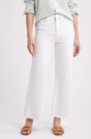 Frank & Eileen Galway Gaucho Denim Jeans In White In White