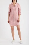 Frank & Eileen Mary Classic Long Sleeve Shirtdress In Multi