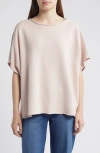 Frank & Eileen Olive Triple Fleece Original Capelet In Almond