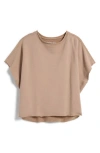 Frank & Eileen Olive Triple Fleece Original Capelet In Cappuccino