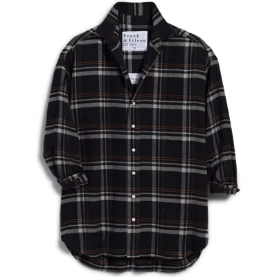 Frank & Eileen Oversize Cotton Button-up Shirt In Multi