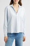 Frank & Eileen Patrick Popover Henley In Blue