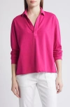 Frank & Eileen Patrick Popover Henley In Magenta