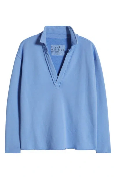Frank & Eileen Patrick Popover Henley In Blue